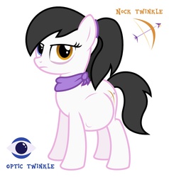 Size: 927x973 | Tagged: safe, artist:bumpywish, oc, oc only, oc:optic twinkle, belly, heterochromia, solo