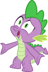 Size: 6000x8951 | Tagged: safe, artist:psychicwalnut, spike, dragon, g4, inspiration manifestation, absurd resolution, male, simple background, solo, transparent background