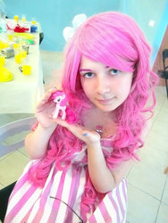 Size: 774x1032 | Tagged: safe, artist:sissisuzuki, pinkie pie, human, g4, cosplay, irl, irl human, photo, solo