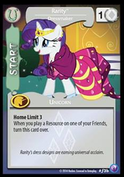 Size: 235x336 | Tagged: safe, enterplay, rarity, canterlot nights, g4, my little pony collectible card game, ccg, female, solo