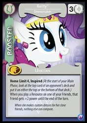 Size: 235x331 | Tagged: safe, enterplay, rarity, canterlot nights, g4, my little pony collectible card game, ccg, female, solo