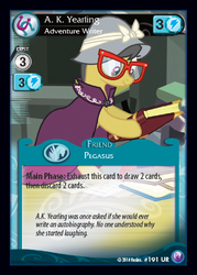 Size: 341x476 | Tagged: safe, enterplay, a.k. yearling, daring do, canterlot nights, g4, my little pony collectible card game, ccg, female, solo