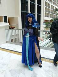 Size: 540x720 | Tagged: safe, artist:envy cosplay, artist:flying-fox, nightmare moon, human, g4, cosplay, irl, irl human, katsucon, photo, solo