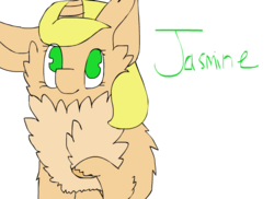 Size: 550x400 | Tagged: safe, oc, oc only, oc:jasmine, fluffy pony, practice, soft, solo