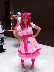 Size: 1936x2592 | Tagged: safe, artist:aceyxpie, pinkie pie, human, g4, cosplay, irl, irl human, photo