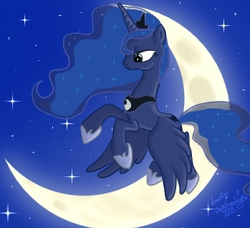 Size: 349x318 | Tagged: safe, artist:ladynanaki, princess luna, alicorn, pony, g4, female, mare, moon, solo