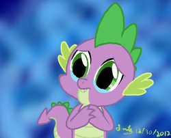 Size: 576x465 | Tagged: safe, artist:eillahwolf, spike, g4, male, solo