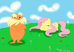 Size: 5000x3500 | Tagged: safe, artist:eillahwolf, fluttershy, pegasus, pony, g4, crossover, lorax, the lorax