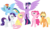 Size: 16424x9424 | Tagged: safe, artist:eillahwolf, applejack, fluttershy, pinkie pie, rainbow dash, rarity, twilight sparkle, alicorn, pony, g4, absurd resolution, female, mane six, mare, twilight sparkle (alicorn)