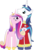 Size: 2970x4365 | Tagged: safe, artist:eillahwolf, princess cadance, shining armor, g4