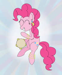 Size: 5000x6000 | Tagged: safe, artist:eillahwolf, pinkie pie, g4, absurd resolution, female, musical instrument, solo, tambourine