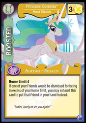 Size: 296x423 | Tagged: safe, enterplay, princess celestia, canterlot nights, g4, my little pony collectible card game, ccg, female, solo