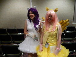 Size: 3072x2304 | Tagged: safe, fluttershy, rarity, human, g4, cosplay, high res, irl, irl human, photo