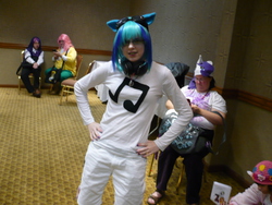 Size: 3072x2304 | Tagged: safe, dj pon-3, vinyl scratch, human, g4, cosplay, high res, irl, irl human, photo