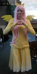 Size: 400x797 | Tagged: safe, artist:nynjakat, fluttershy, human, g4, cosplay, irl, irl human, photo, solo