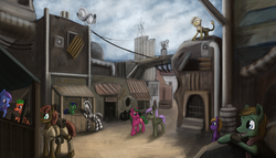 Size: 2620x1500 | Tagged: safe, artist:pantzar, oc, oc only, fallout equestria