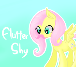 Size: 800x700 | Tagged: safe, artist:shining-dog, fluttershy, g4, female, moustache, pixiv, solo, warfstache