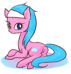 Size: 600x630 | Tagged: safe, artist:shining-dog, aloe, earth pony, pony, g4, female, mare, piercing, pixiv, simple background, solo, transparent background