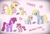 Size: 2768x1888 | Tagged: safe, artist:estevangel, berry punch, berryshine, derpy hooves, dinky hooves, fluttershy, posey, ruby pinch, earth pony, pegasus, pony, unicorn, g4, equestria's best daughter, equestria's best mother, female, heart, like mother like daughter, like parent like child, mare, mother, mother and daughter, mother's day