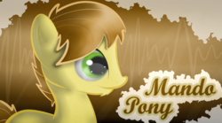 Size: 3000x1663 | Tagged: safe, artist:allyster-black, mandopony, g4, solo