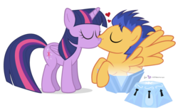 Size: 1023x636 | Tagged: safe, artist:dm29, flash sentry, twilight sparkle, alicorn, pony, g4, princess twilight sparkle (episode), chest of harmony, eyes closed, female, heart, kissing, leaning, male, mare, meme, ship:flashlight, shipping, simple background, spread wings, straight, transparent background, twilight sparkle (alicorn), vector, what's in the box?