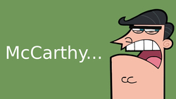 Size: 1546x870 | Tagged: safe, barely pony related, dinkleberg, image macro, mccarthy drama, meghan mccarthy, meme, meta, the fairly oddparents, timmy's dad