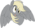Size: 997x800 | Tagged: safe, artist:tlatophat, derpy hooves, pegasus, pony, g4, :p, derp, female, mare, smiling, solo, spread wings, tongue out