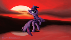 Size: 1920x1080 | Tagged: safe, artist:brab777, twilight sparkle, alicorn, pony, g4, female, mare, solo, twilight sparkle (alicorn)