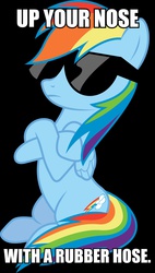 Size: 1688x2964 | Tagged: safe, rainbow dash, g4, female, image macro, insult, meme, solo, welcome back kotter