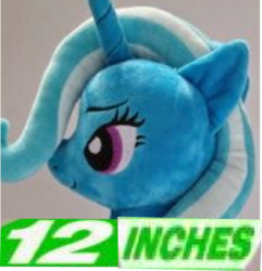 Size: 681x705 | Tagged: safe, artist:onlyfactory, trixie, g4, 12 inches, bootleg, dissonant caption, expand dong, exploitable meme, irl, meme, photo, plushie, text