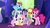 Size: 1920x1080 | Tagged: safe, screencap, applejack, fluttershy, pinkie pie, rainbow dash, rarity, spike, twilight sparkle, alicorn, earth pony, pegasus, pony, unicorn, g4, twilight's kingdom, dragom, female, let the rainbow remind you, male, mane seven, mane six, mare, twilight sparkle (alicorn), twilight's castle