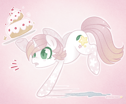 Size: 850x700 | Tagged: safe, artist:starberrypony, oc, oc only, oc:starberry, cake, solo