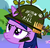 Size: 418x405 | Tagged: safe, edit, edited screencap, screencap, twilight sparkle, dragon quest, g4, avatar, born to x, female, full metal jacket, helmet, soldier, solo