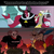 Size: 1000x1000 | Tagged: safe, edit, screencap, discord, lord tirek, oc, oc:wolflor, centaur, demon, draconequus, .mov, magic.mov, g4, my little pony: friendship is magic, twilight's kingdom, black sclera, fire, high five, hilarious in hindsight, meme, mind blown, nose piercing, nose ring, piercing, pony.mov, scorpan's necklace, septum piercing