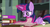 Size: 1535x814 | Tagged: safe, screencap, twilight sparkle, alicorn, pony, g4, twilight's kingdom, female, hub logo, mare, meme, solo, twilight sparkle (alicorn), youtube caption