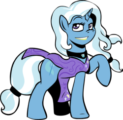 Size: 725x704 | Tagged: safe, artist:phillipfga, trixie, pony, unicorn, g4, female, mare, smiling, solo