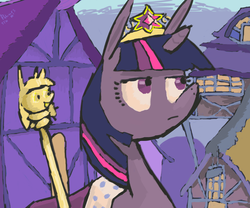 Size: 1800x1500 | Tagged: safe, artist:thornthurs, twilight sparkle, alicorn, pony, g4, digital art, female, mare, solo, twilight scepter, twilight sparkle (alicorn)