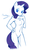 Size: 683x1185 | Tagged: safe, artist:ambris, artist:thenationmaker, rarity, anthro, g4, barbie doll anatomy, breasts, duckface, featureless breasts, female, fluffy, solo