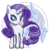 Size: 96x96 | Tagged: safe, artist:ef, artist:ef74, rarity, g4, cutie mark, female, limited palette, pixel art, pixiv, simple background, solo, transparent background