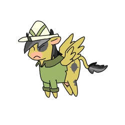 Size: 400x400 | Tagged: safe, artist:kushina13, daring do, cow, g4, cowified, daring moo, female, solo, species swap, udder