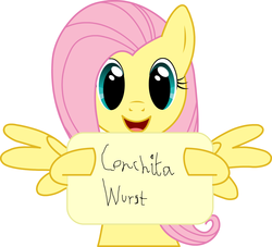 Size: 1596x1448 | Tagged: safe, fluttershy, g4, conchita wurst, female, solo