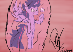 Size: 1800x1280 | Tagged: safe, artist:ironwrench93, twilight sparkle, alicorn, pony, g4, digital art, female, mare, solo, super saiyan princess, twilight sparkle (alicorn)