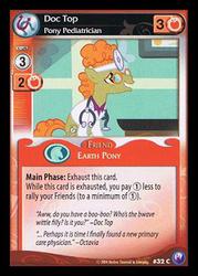 Size: 300x419 | Tagged: safe, enterplay, doctor muffin top, earth pony, pony, canterlot nights, g4, my little pony collectible card game, ccg, male, solo, stallion