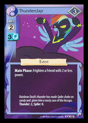 Size: 344x480 | Tagged: safe, enterplay, rainbow dash, canterlot nights, g4, my little pony collectible card game, ccg, clothes, female, shadowbolt dash, shadowbolts costume, solo