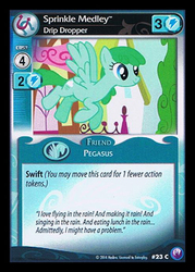 Size: 344x480 | Tagged: safe, spring melody, sprinkle medley, g4, canterlot nights, card, ccg, enterplay, merchandise, solo, trading card