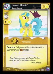 Size: 344x480 | Tagged: safe, enterplay, lemon hearts, canterlot nights, g4, my little pony collectible card game, ccg, female, solo