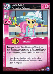 Size: 344x480 | Tagged: safe, enterplay, swan song, canterlot nights, g4, my little pony collectible card game, ccg, solo