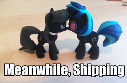 Size: 866x569 | Tagged: safe, dj pon-3, octavia melody, vinyl scratch, g4, female, funko, lesbian, ship:scratchtavia, shipping, toy, vinyl figure