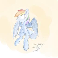 Size: 2500x2500 | Tagged: safe, artist:irwin, rainbow dash, pegasus, pony, g4, female, high res, solo