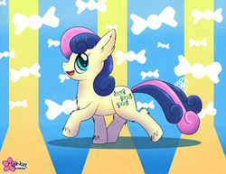 Size: 3300x2550 | Tagged: safe, artist:clouddg, bon bon, sweetie drops, earth pony, pony, g4, female, fluffy, high res, profile, solo, walking